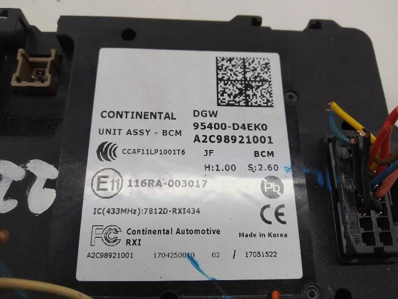modulo 95400-D4EK0 Kia Optima IV (2015-2020) 1.7 D