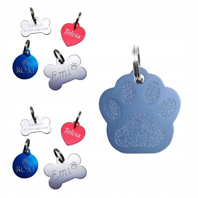 

Identyfikator dla psa kota Aluminium Grawer Gratis