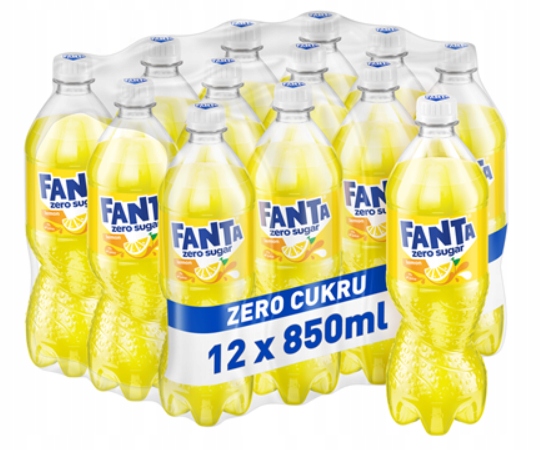 Fanta Zero Lemon Sycený nápoj 12 x 850 ml