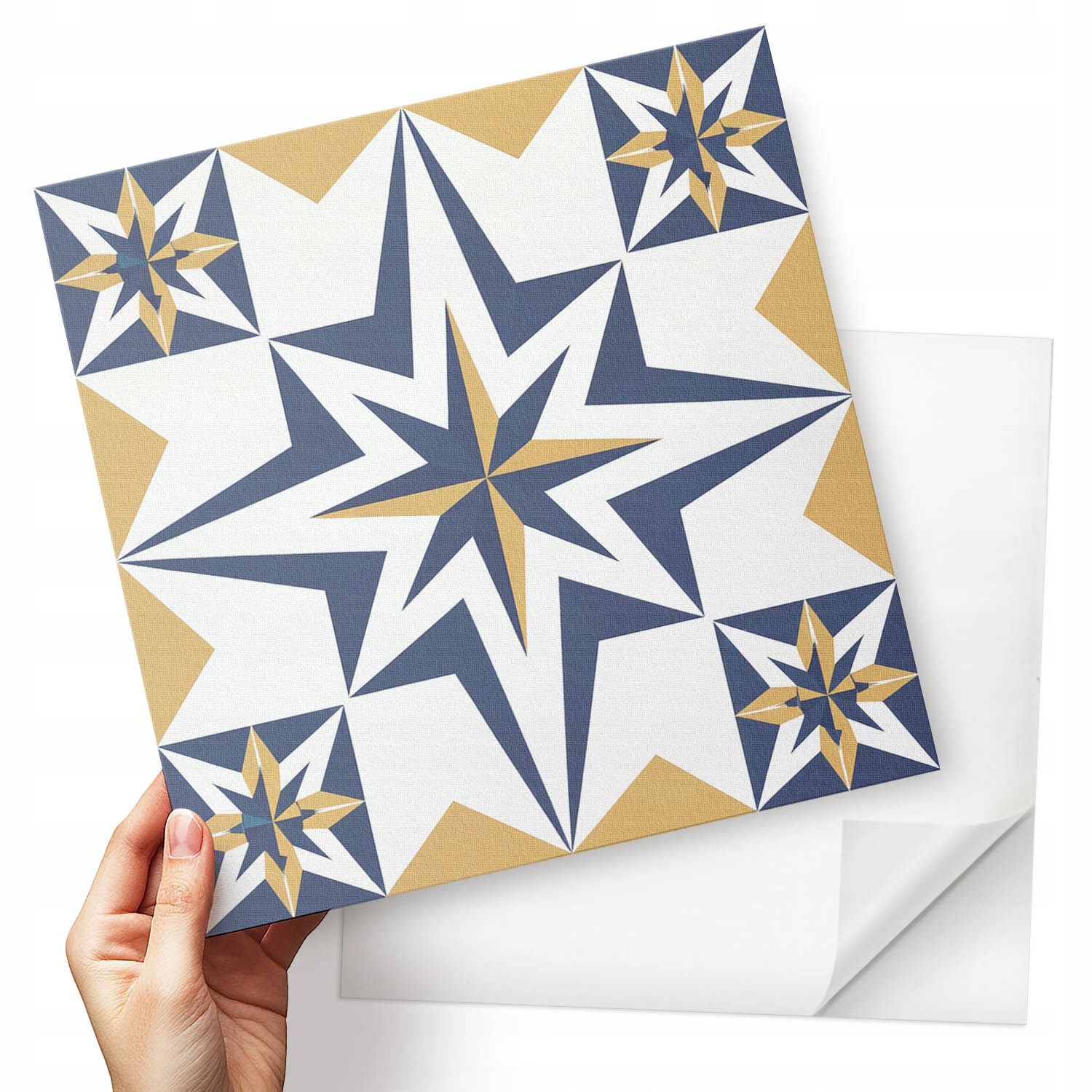 Balíček dlaždic Vinyl Kvantové hvězdy v geometrických tvarech 9x30x30 cm