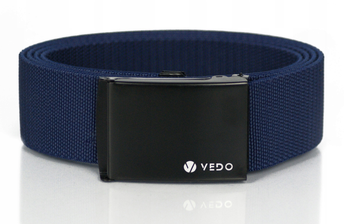 

Pasek męski parciany klasyczny granat Vedo pudełko