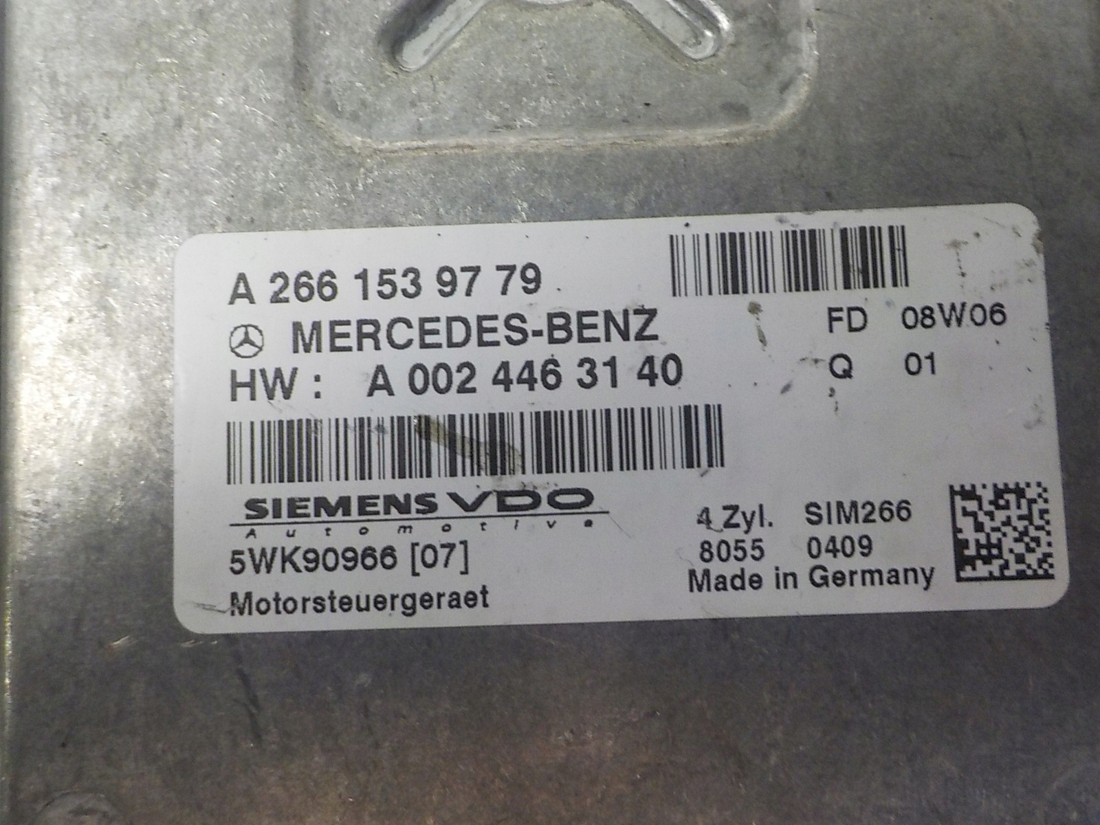 MERCEDES computer control unit A2661539779 5WK90966