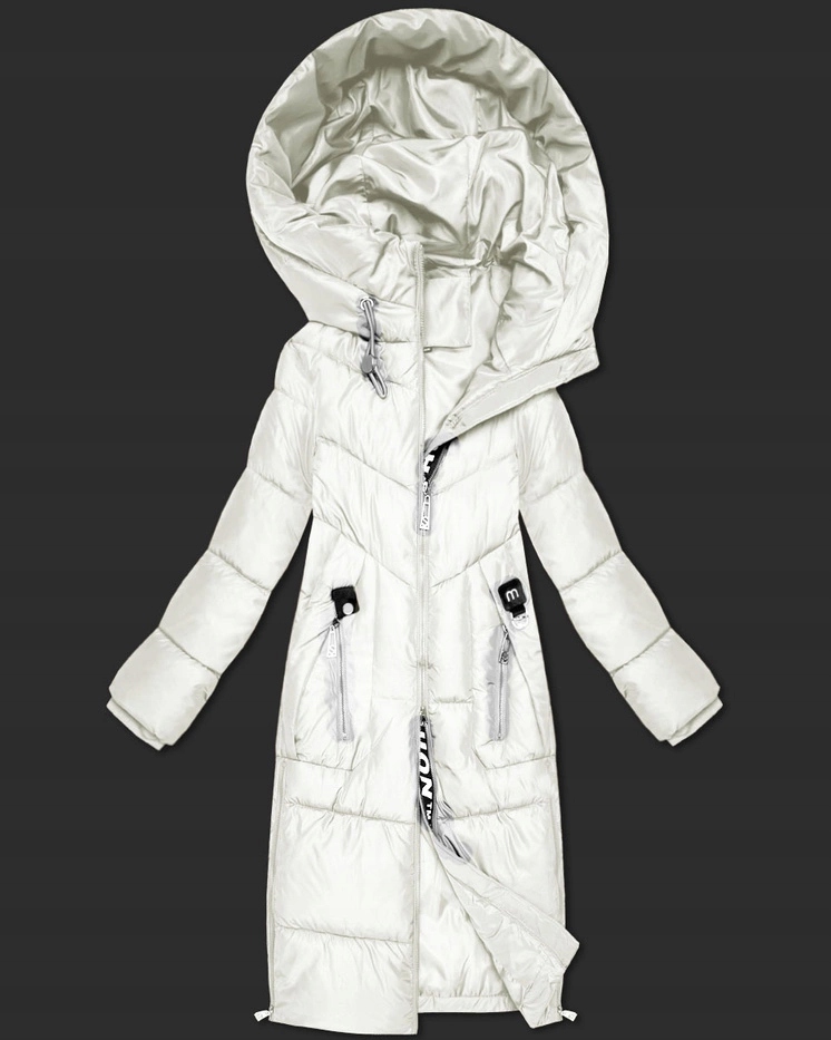 Zimní Bunda Kapuce B/R8535 Ecru S (36)