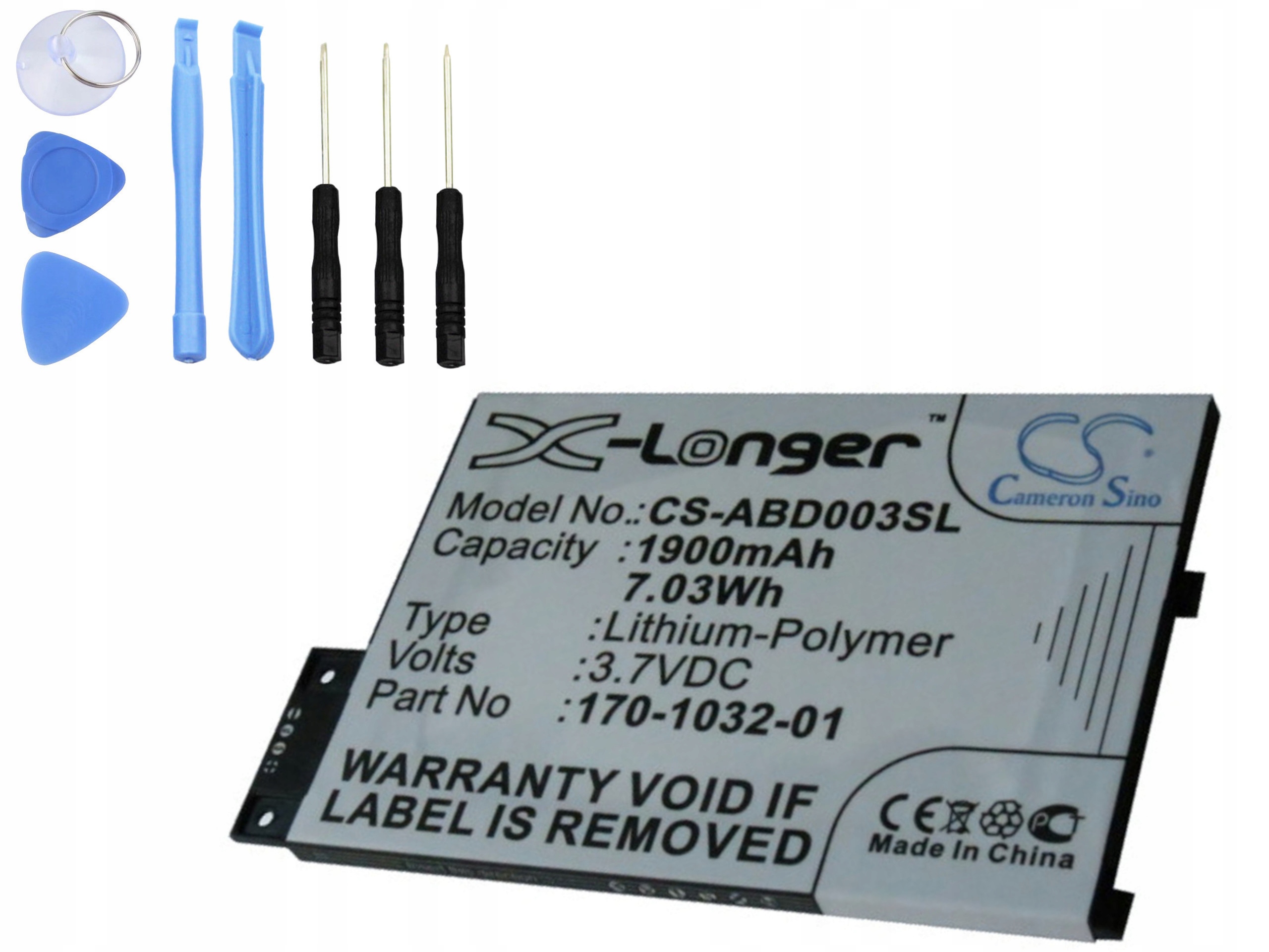 Baterie pro Amazon 170-1032-01 GP-S10-346392-0100 170-1032-00