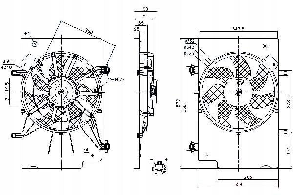 Nissens Ventilátor Chladiče (sada. S Krytem) (s O