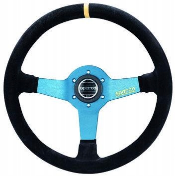 Volant Sparco L550 Monza semišový plochý 3-ramenný 350 mm