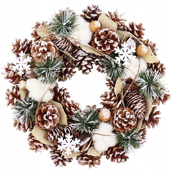 

Wieniec Świąteczny Dekoracja Świąteczna Stroik Bia