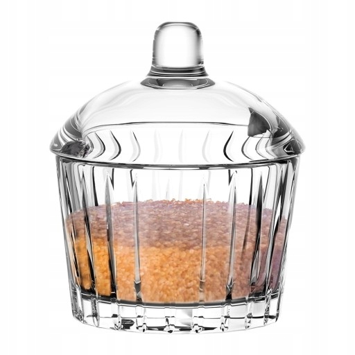 SZKLANA KRYSZTAŁOWA CUKIERNICA CUKIERNICZKA 210 ML