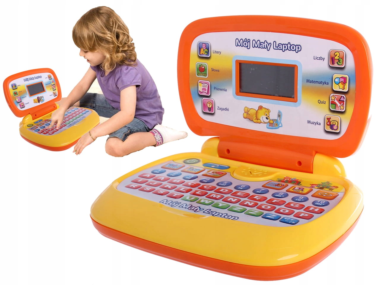 

Mój Mały Laptop edukacyjny Literki Pl 8 Funkcji