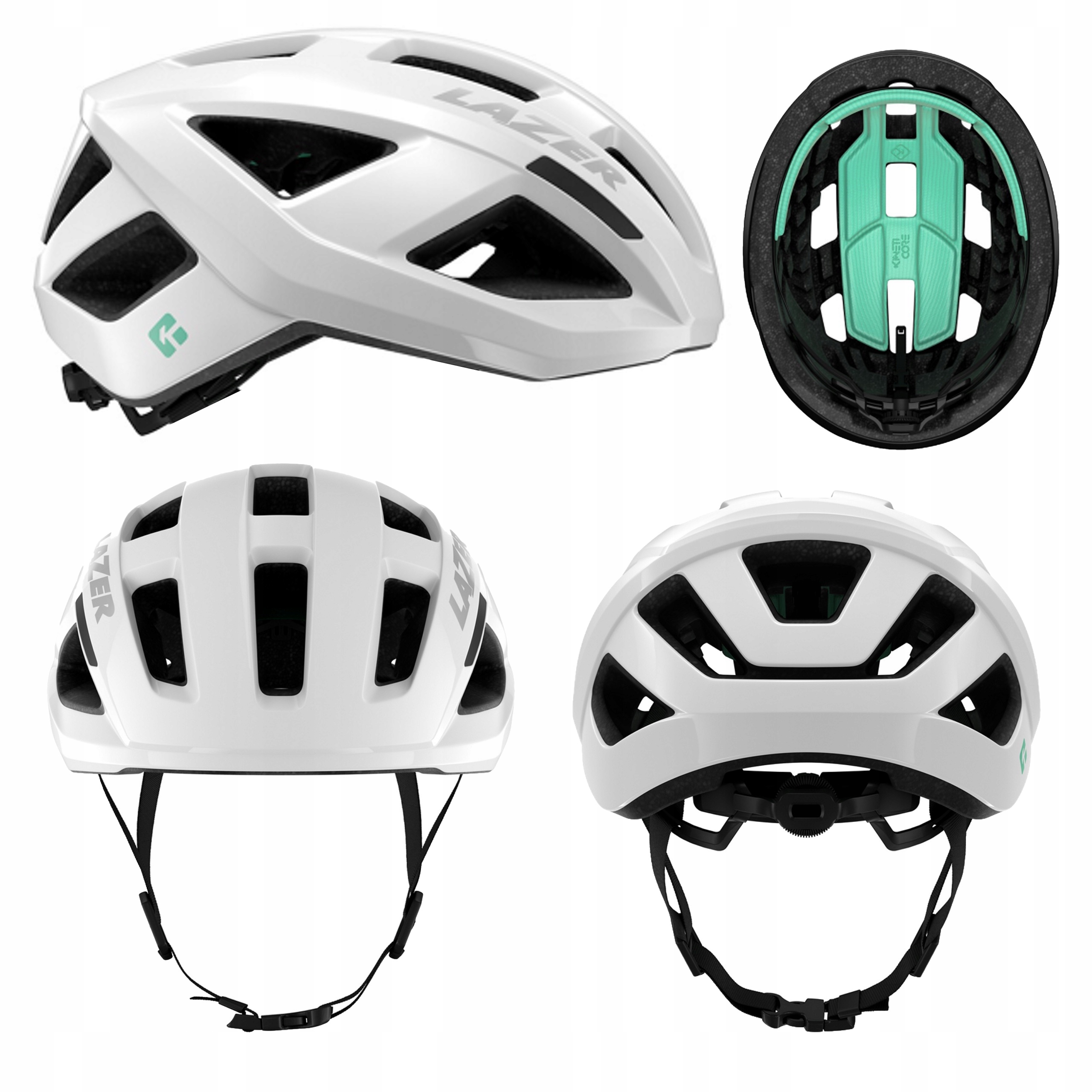 Kask Rowerowy Lazer Tonic KinetiCore Biały L 58-61cm Lekki