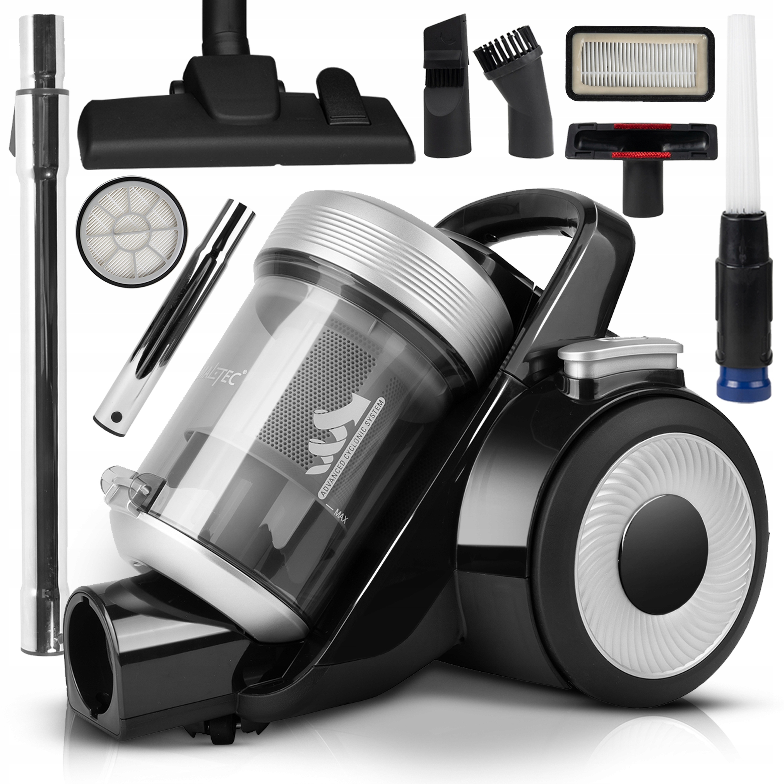 Domowy Lekki Odkurzacz Bezworkowy Cyklonowy Filtr Hepa Moc 4000W Kompaktowy