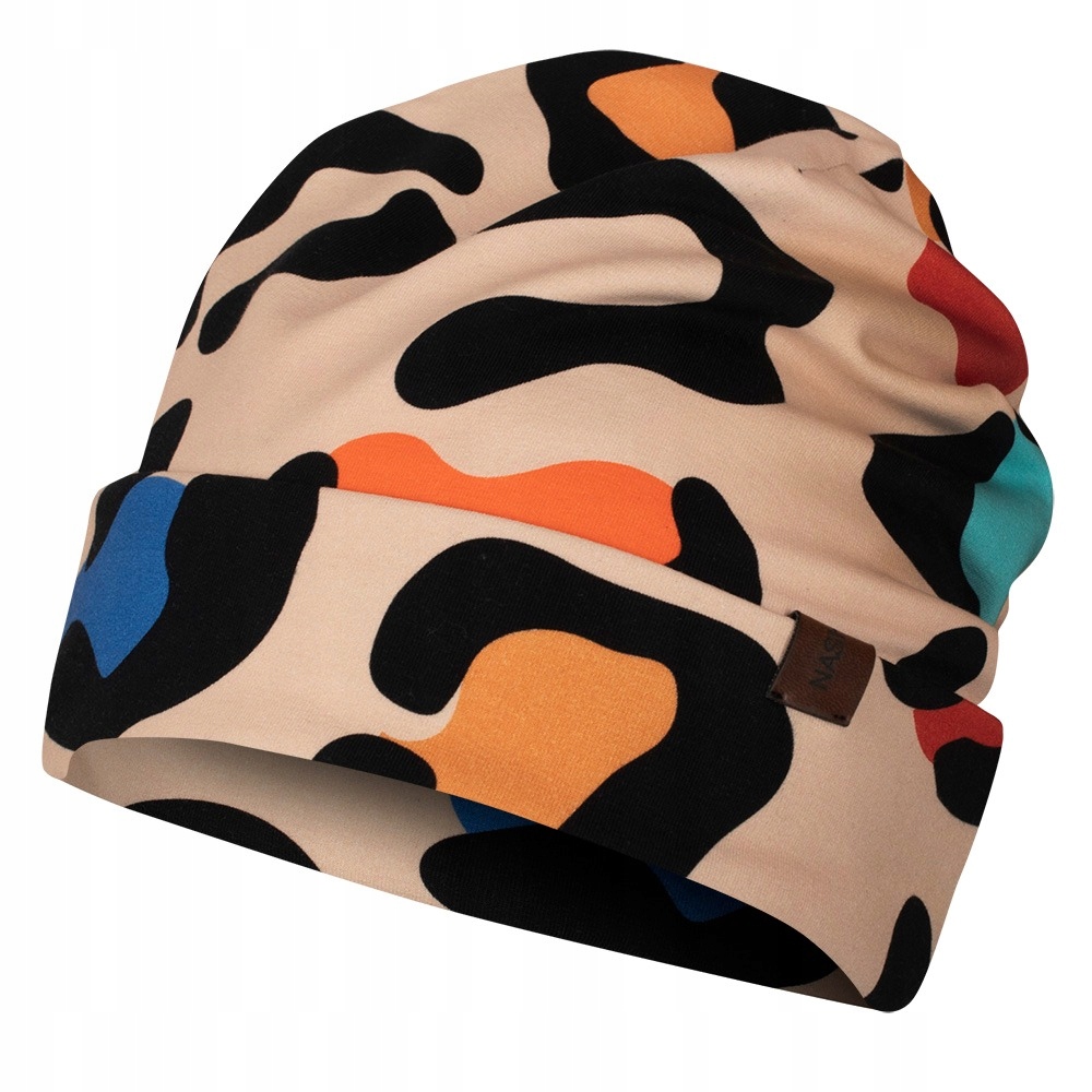 CZAPKA BEANIE JESIENNO-ZIMOWA KOLOROWA
