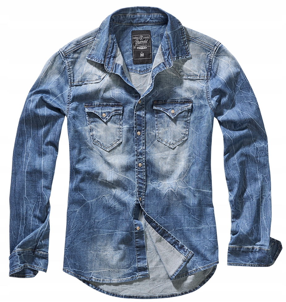 

Brandit Koszula Riley Denim Vintage Shirt Blue