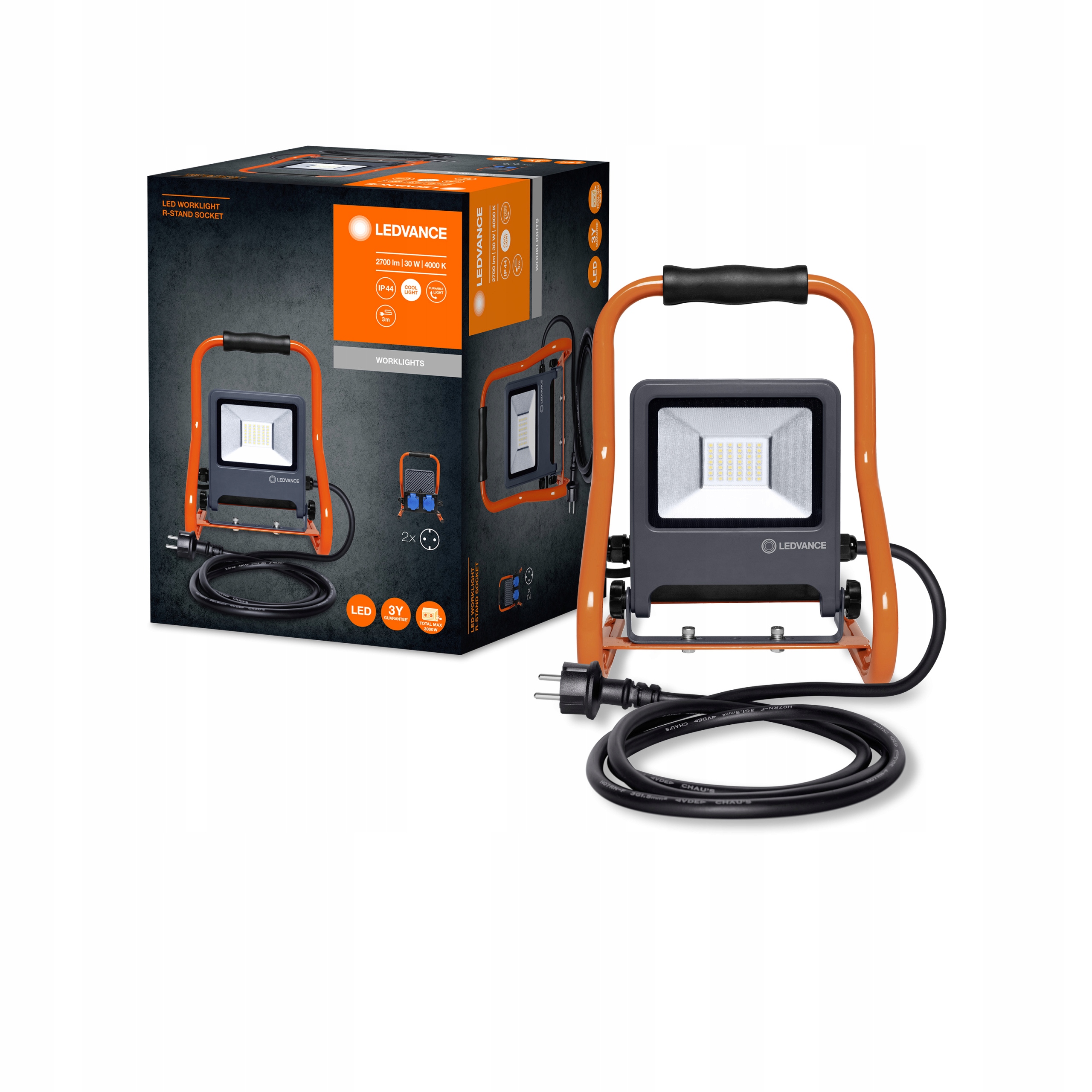 Led reflektor Přenosný reflektor Halogenová lampa 50W Worklight Ledvance