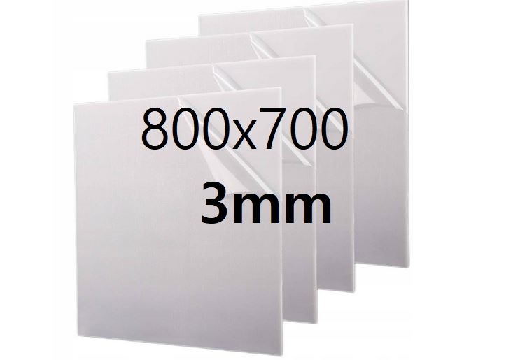 Plexi Plexa deska na míru mléčná opálová 80 cm x 70 cm x 3 mm