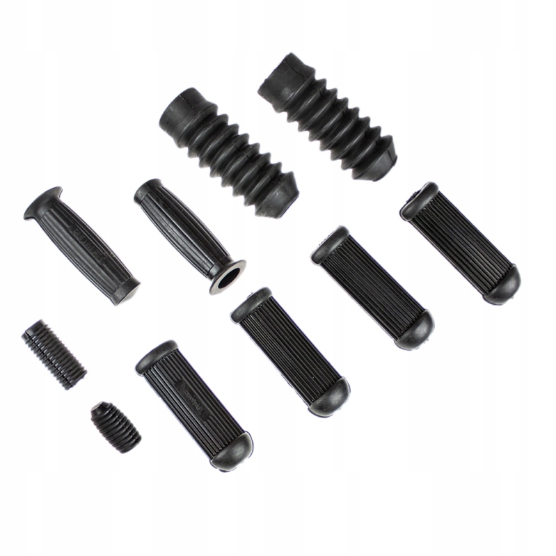 Gumy podnóżków, manetki, gumy lag, dźwigni startera i biegów Romet Ogar 205 Numer katalogowy części 027862-Ogar205