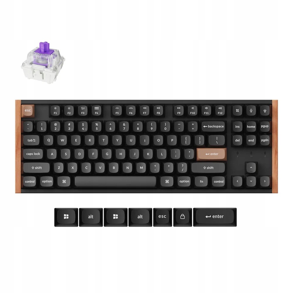 Keychron K8 He Qmk Bezprzewodowa Klawiatura Magnetyczna Black K8H-F1