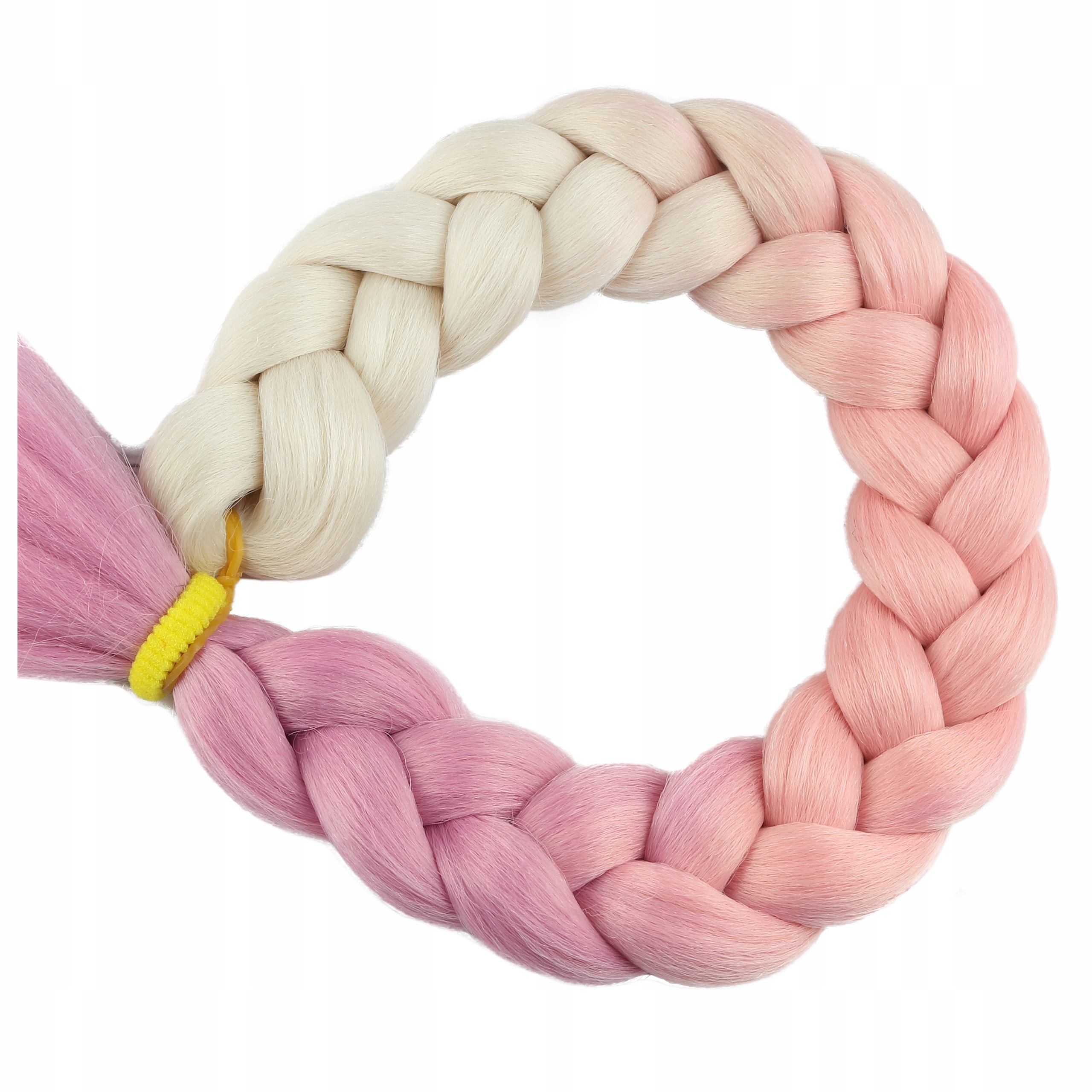 Włosy SYNTETYCZNE do warkoczyków KOLOROWE warkoczyki DOCZEPIANE WŁOSY ombre