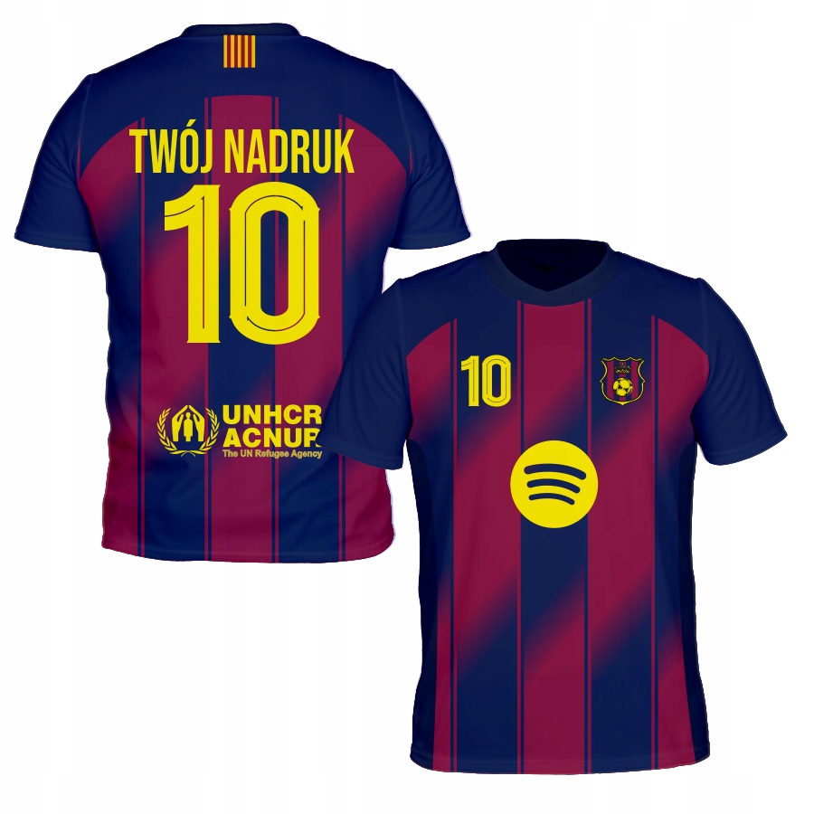 sportovní tričko Barcelona Vlastní Potisk velikost 104
