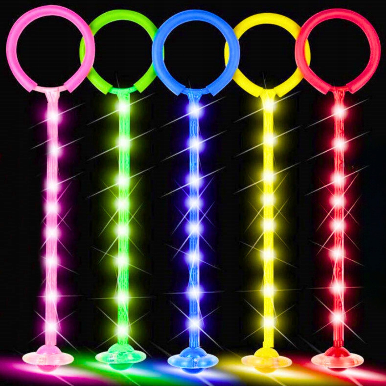 Skakanka na nogę HULA HOP skipper dla dzieci ŚWIECĄCA skip jump LED kolory Stan opakowania oryginalne