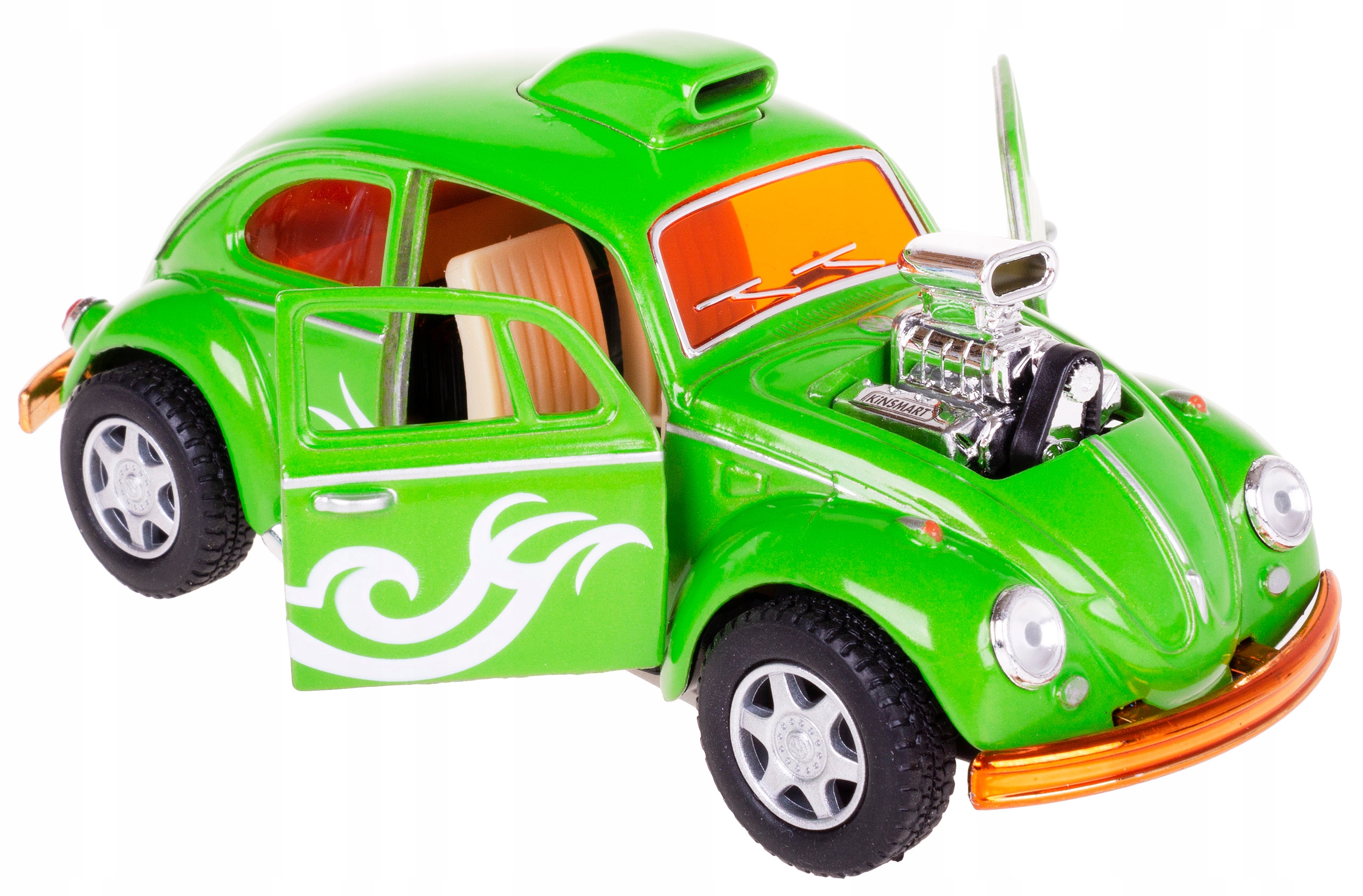 

Vw Beetle Dragracer Garbus Model Metal Kinsmart Zi