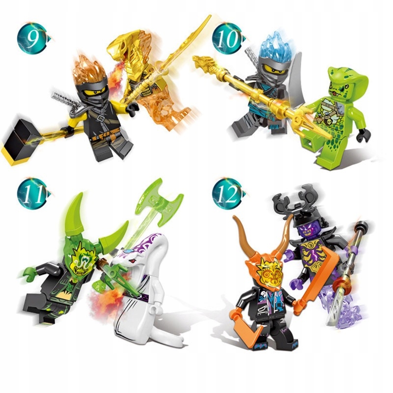 FIGURKI NINJA NINJAGO ZESTAW 24SZT Liczba sztuk 24 szt.