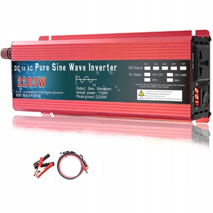 Automobilový menič 12V 230V 2200W Sinus Prúd