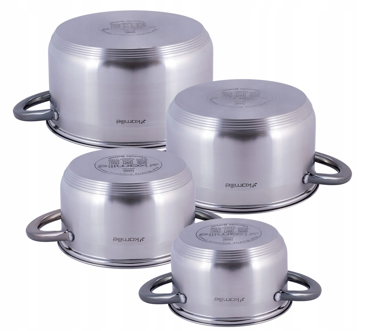 ZESTAW GARNKÓW 4927 INOX 1.5/2/3/5 L KAMILLE 8 ELE EAN (GTIN) 5903148925530