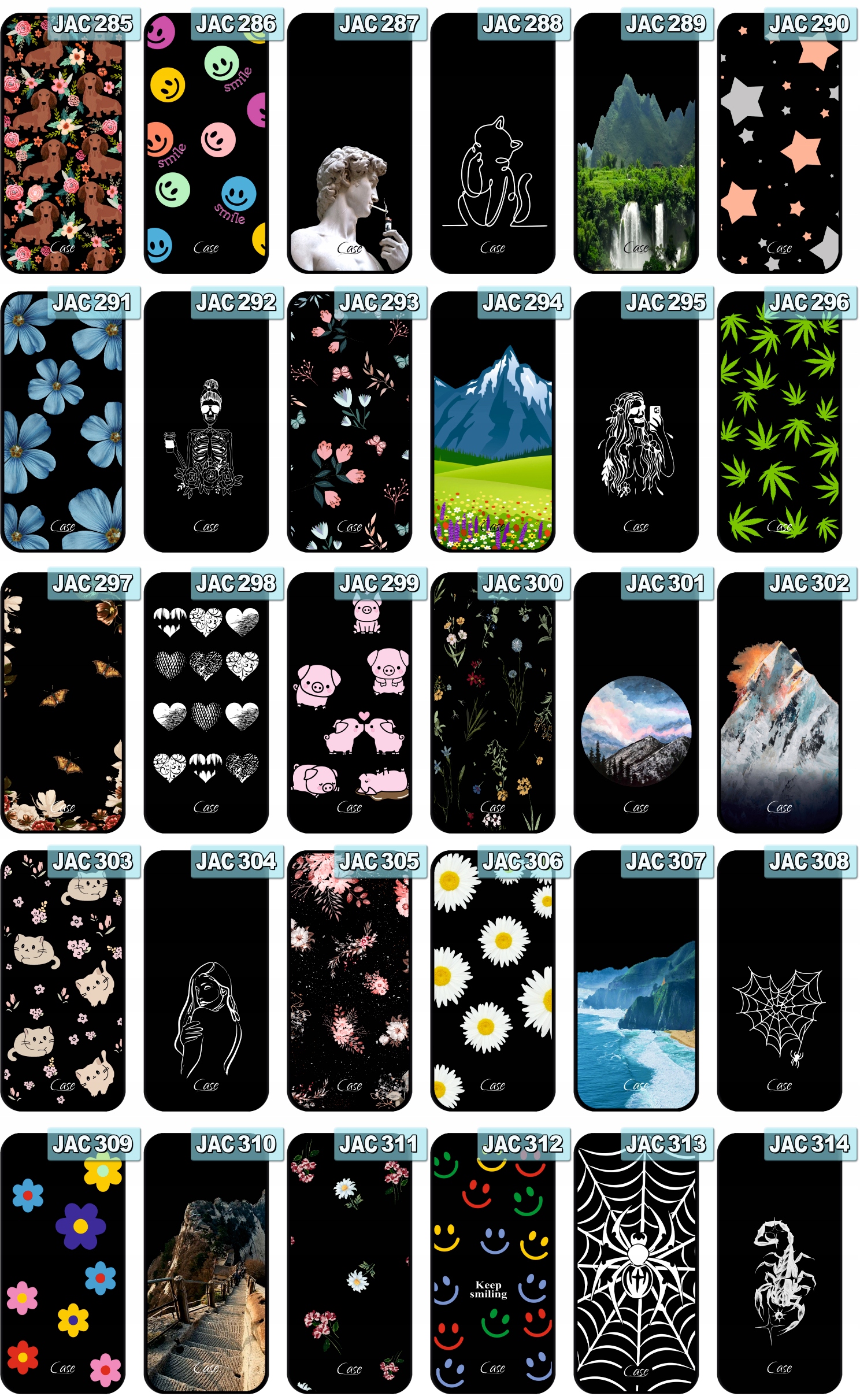 Etui do Xiaomi Redmi 13C / POCO C65 wzory SOFT PLECKI CASE + SZKŁO SZYBKA Marka Case