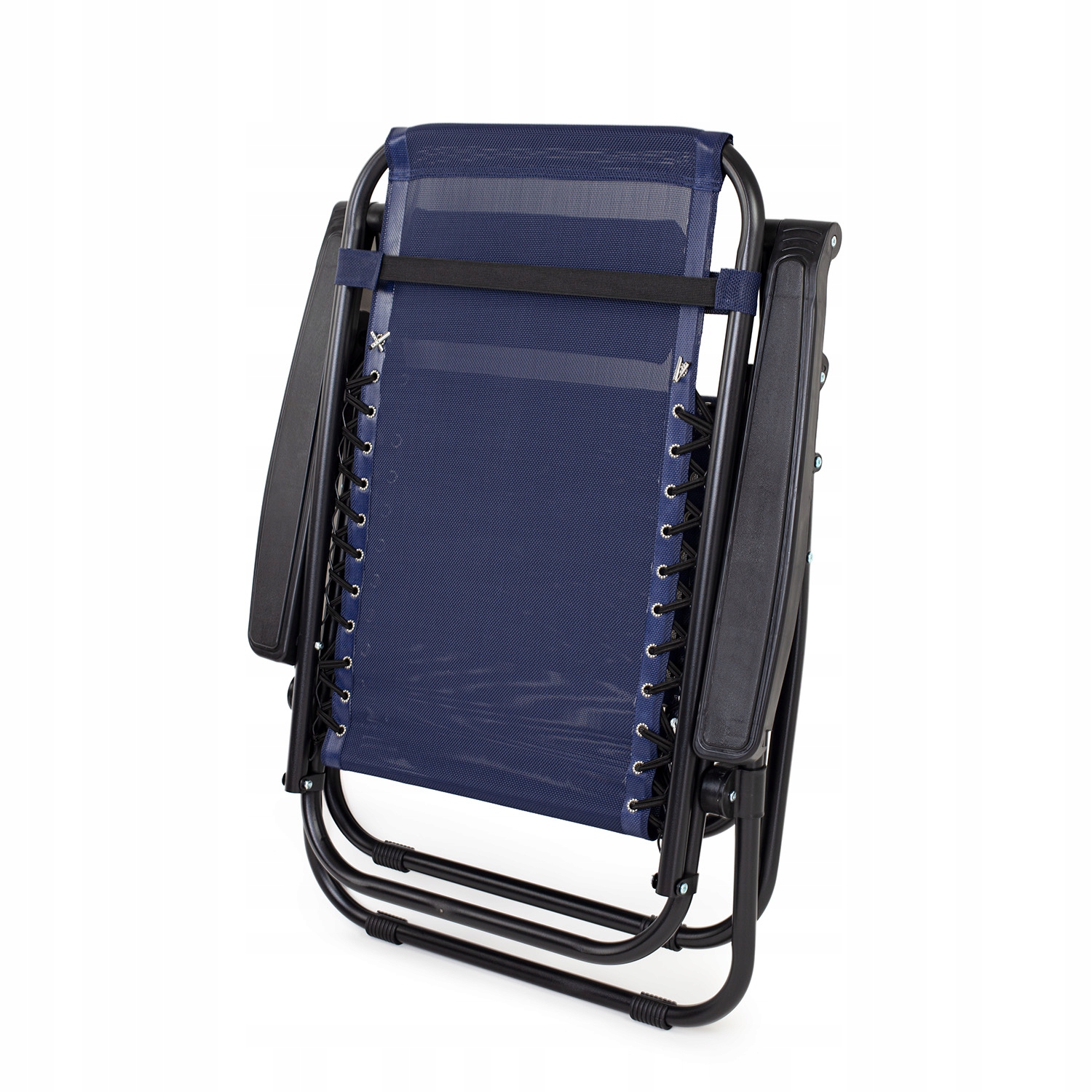 FOTEL OGRODOWY LEŻAK PLAŻOWY KRZESŁO Z ZAGŁÓWKIEM SKŁADANE ZERO GRAVITY Szerokość siedziska 67 cm