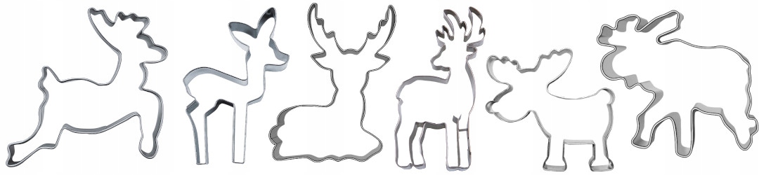 Foremka RENIFER (Poroże) 6,8, wykrawacz do ciastek Rodzaj forma do ciastek