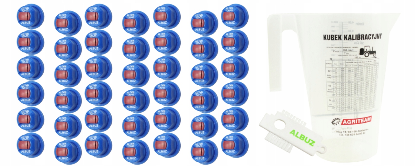 KOMPLET DYSZ BELKA 21M AXI TWIN 12003 ALBUZ GRATIS