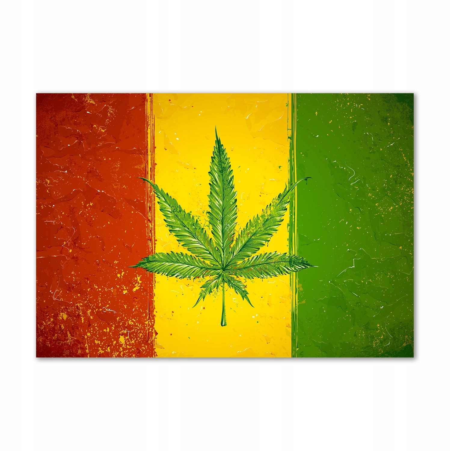 

Foto obraz szkło hartowane Rasta flaga 100x70