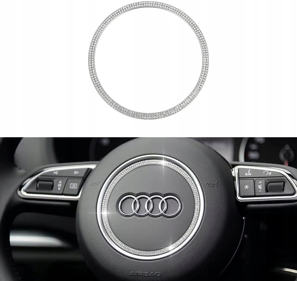 

Diamentowa Naklejka Na Kierownicę Logo Audi RAMKA2