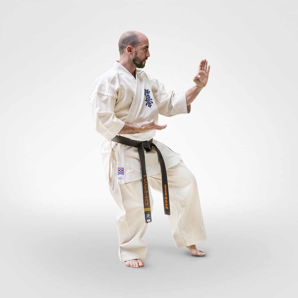 Kimono Karate Gi Kyokushin Fujimae Yantsu niebielona [Rozmiar 170]
