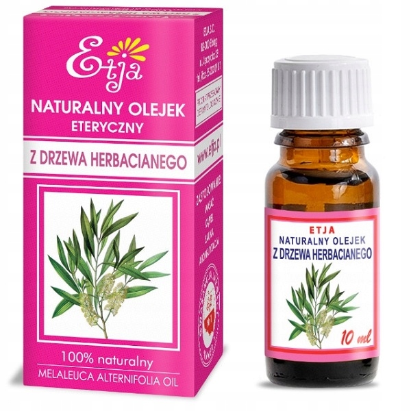 OLEJEK Drzewa Herbacianego eteryczny 10ml ETJA szerokie zastosowanie