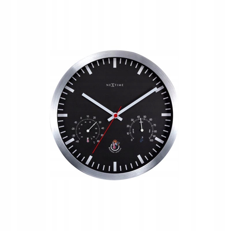 Nástěnné Hodiny: teploměr a měřič vlhkosti Weather Station Nextime