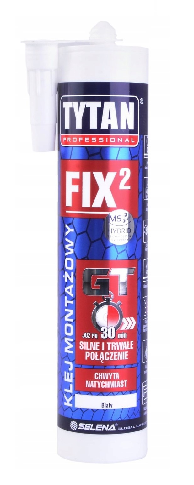 

Klej Montażowy Szybki FIX2 Gt Tytan 290ML Biały