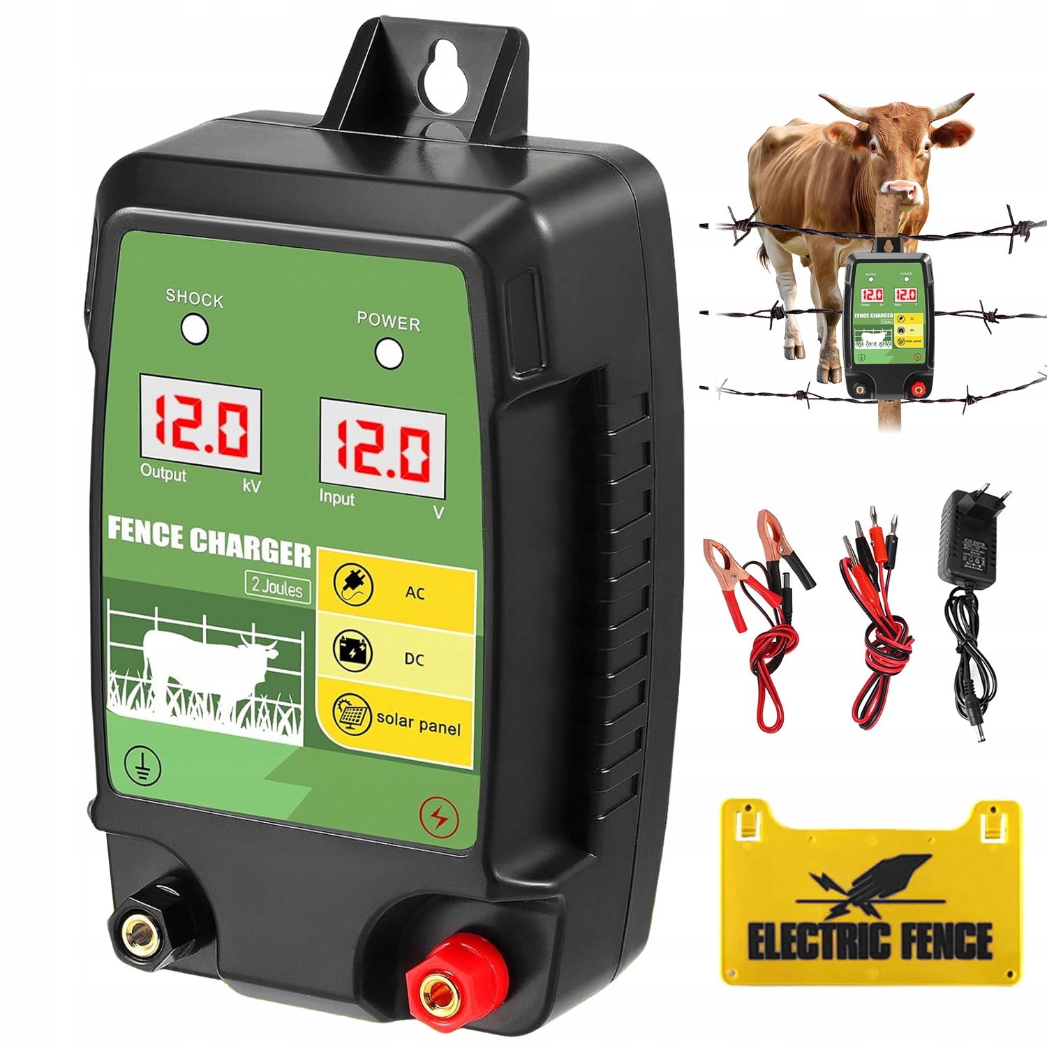Elektrický Oplocení Nabíječka Pro Elektrický Plot 2J 12V