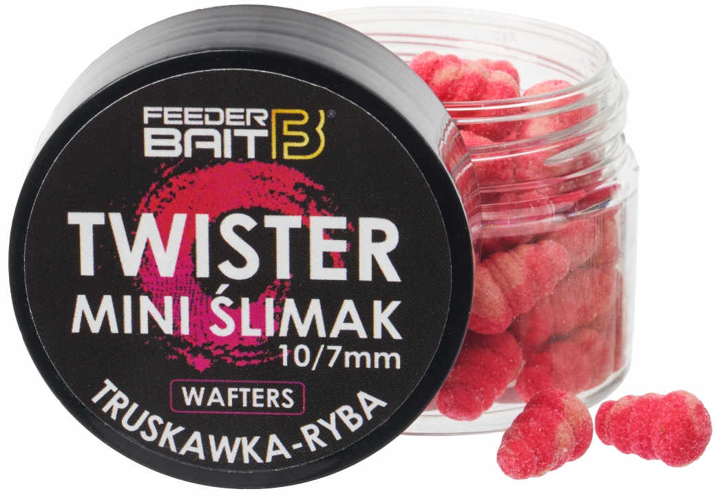 Truskawka Ryba Wafters Mini Ślimak Twiste Feeder Bait