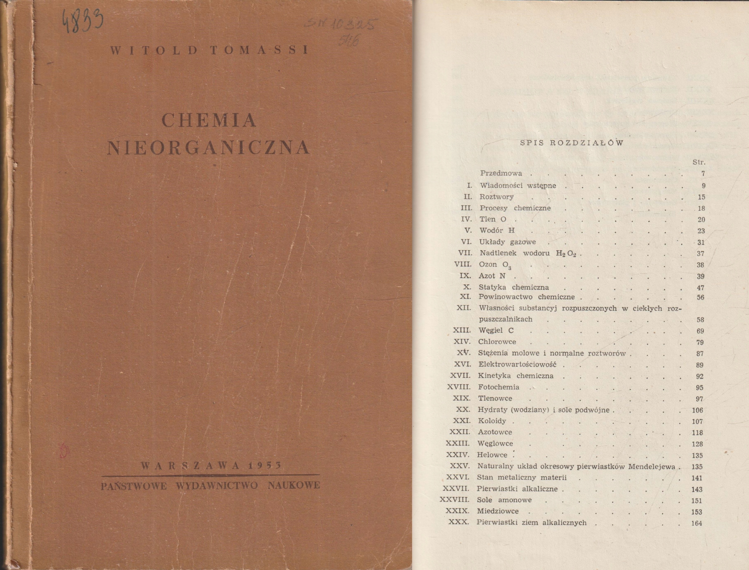 CHEMIA NIEORGANICZNA Tomassi