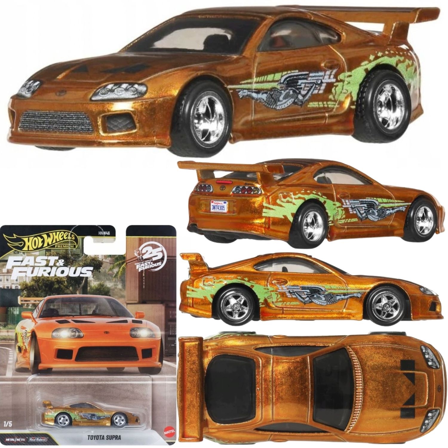 Samochód Hot Wheels Autko Toyota Supra Kolekcjonerski Do Zabawy Figurka