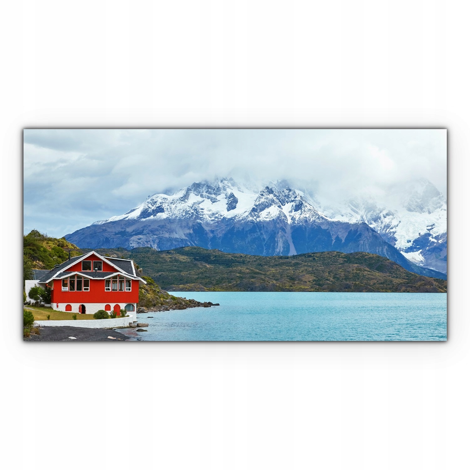 

Obraz Canvas dekoracja 100x50 Jezioro Domy Natura