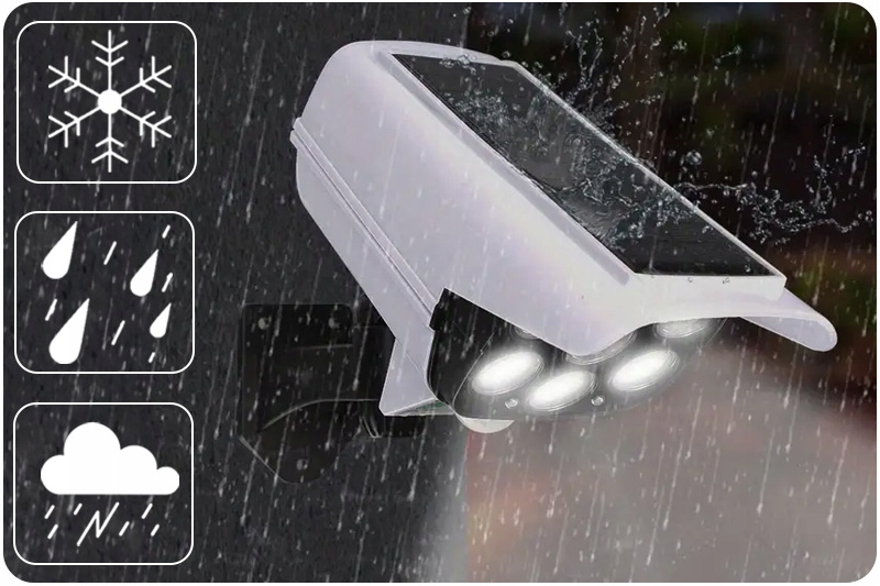 5x SOLARNA ATRAPA KAMERY MONITORINGU CZUNIK RUCH MIGAJĄCA DIODA PILOT LAMPA Kod producenta DecCamFalse01