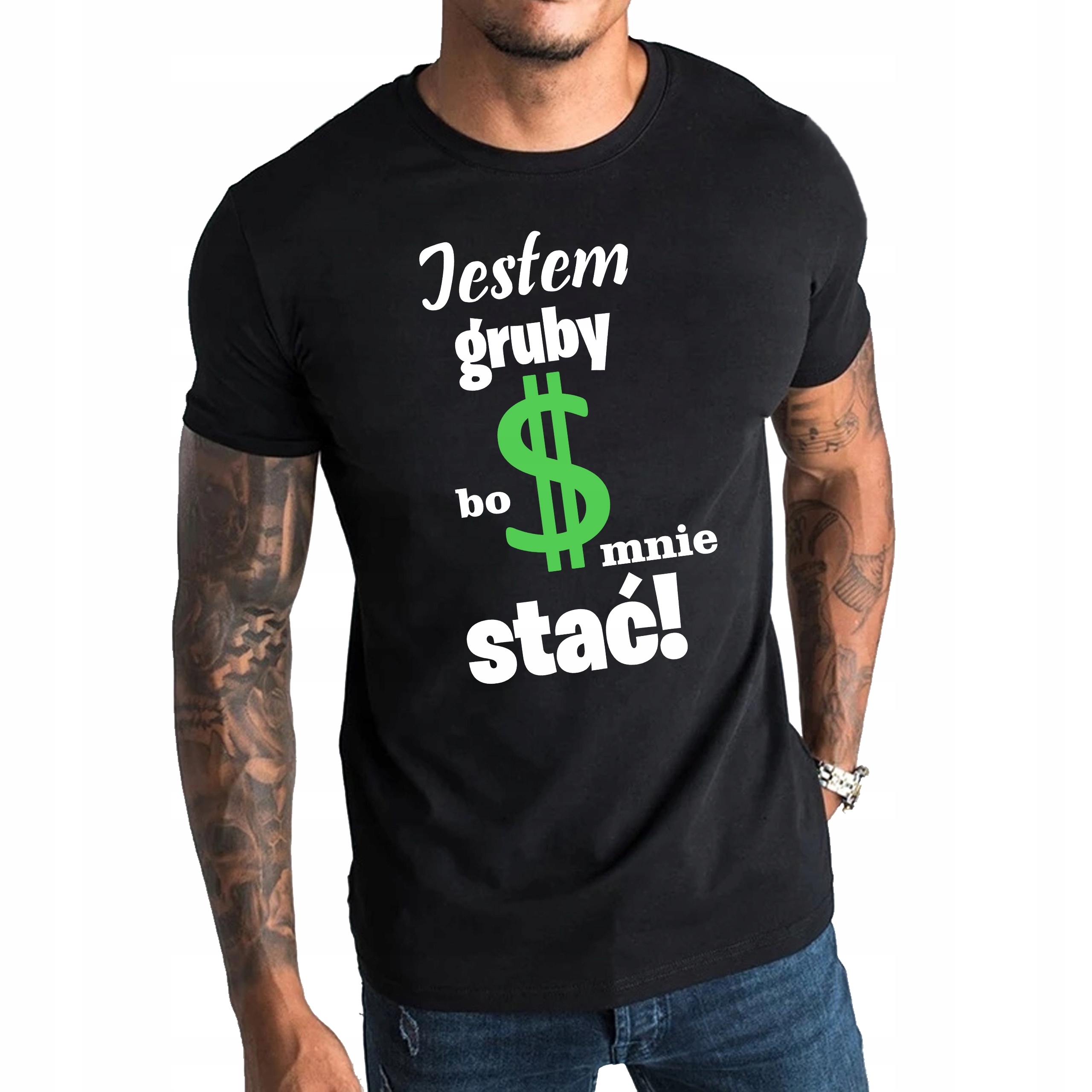 

Koszulka męska Jestem Gruby Bo Mnie Stać 3XL