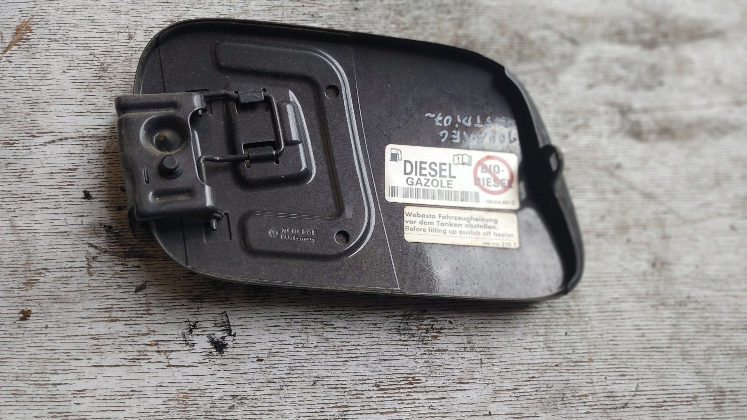Tankklappe vw touareg 7L 7L6809905B lakier-LR7M