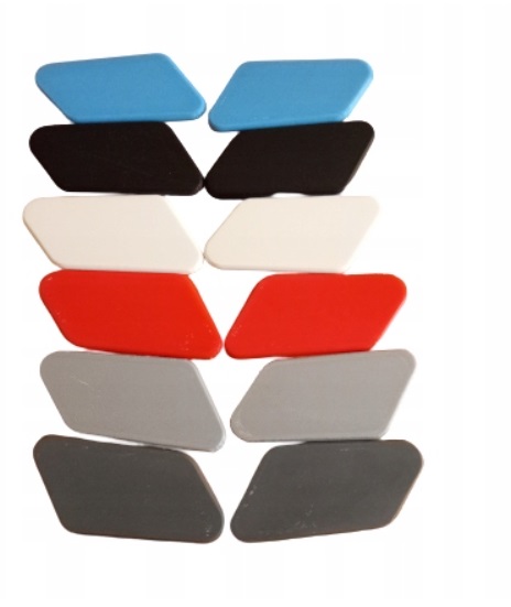 Zaślepka spryskiwacz LP CitroenC8wklejane,czerwone