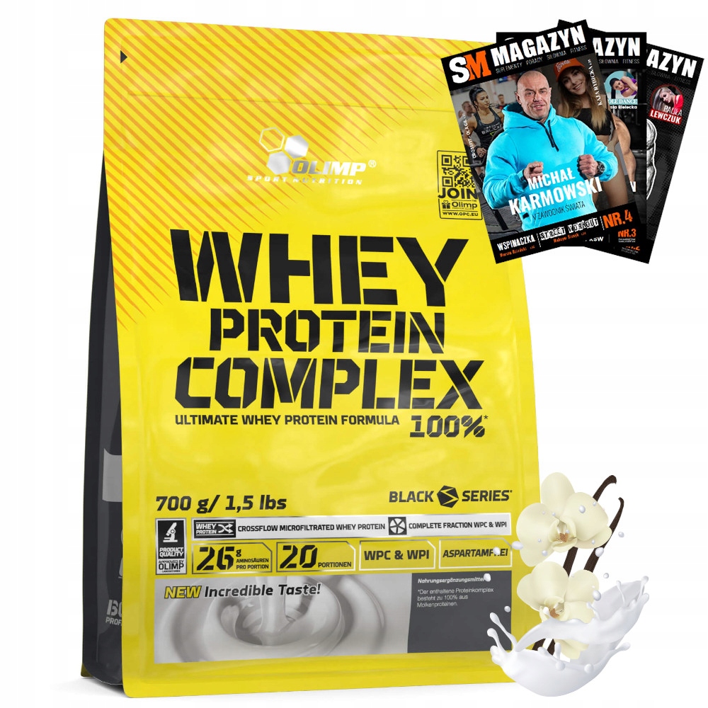 OLIMP WHEY PROTEIN COMPLEX 100% 700g BIAŁKO WPC - koktajl shake ...