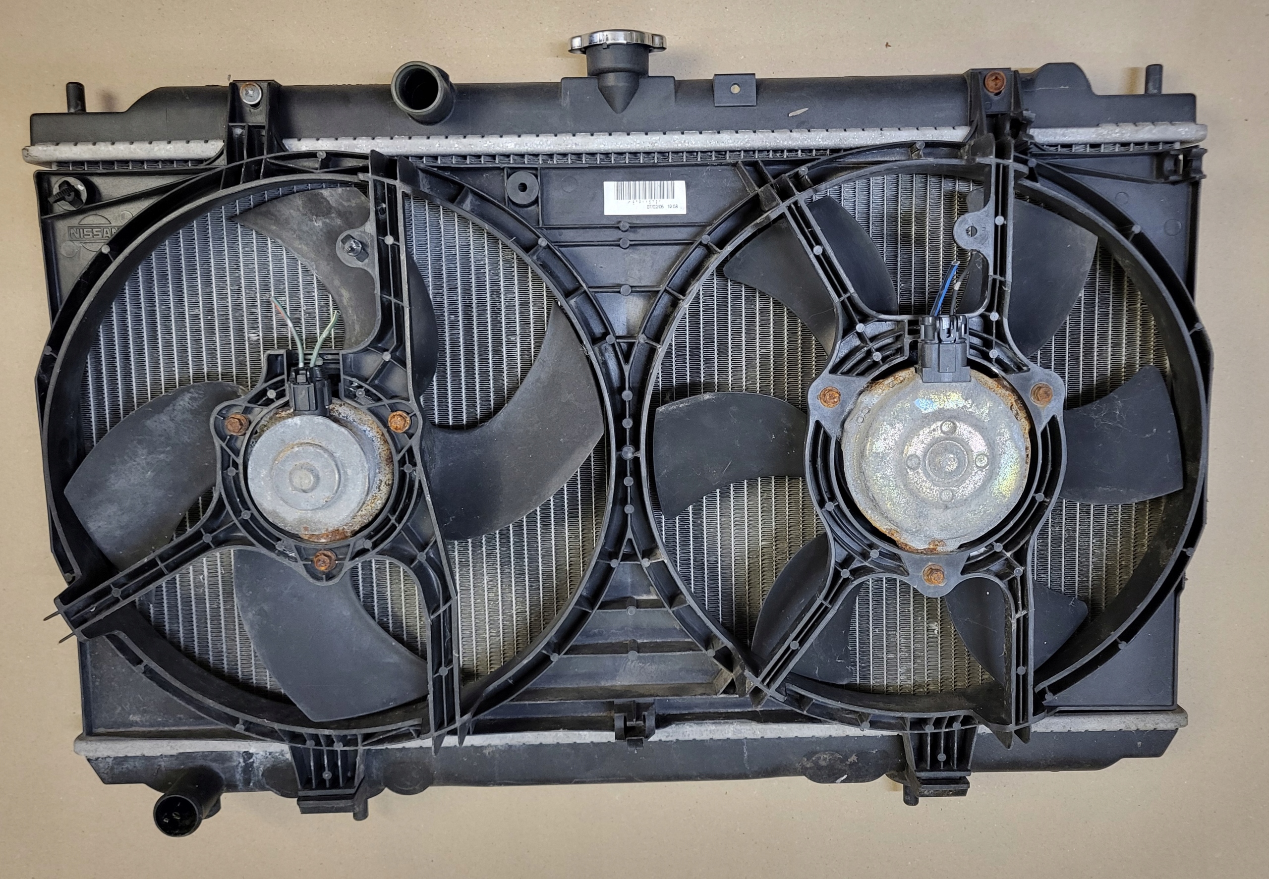 chladič ventilátor obal NISSAN ALMERA N-16 DCI OE EU
