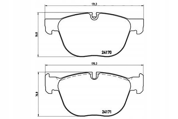 Brembo Brzdové Destičky Bmw X5 E70 07- Přední Bremb